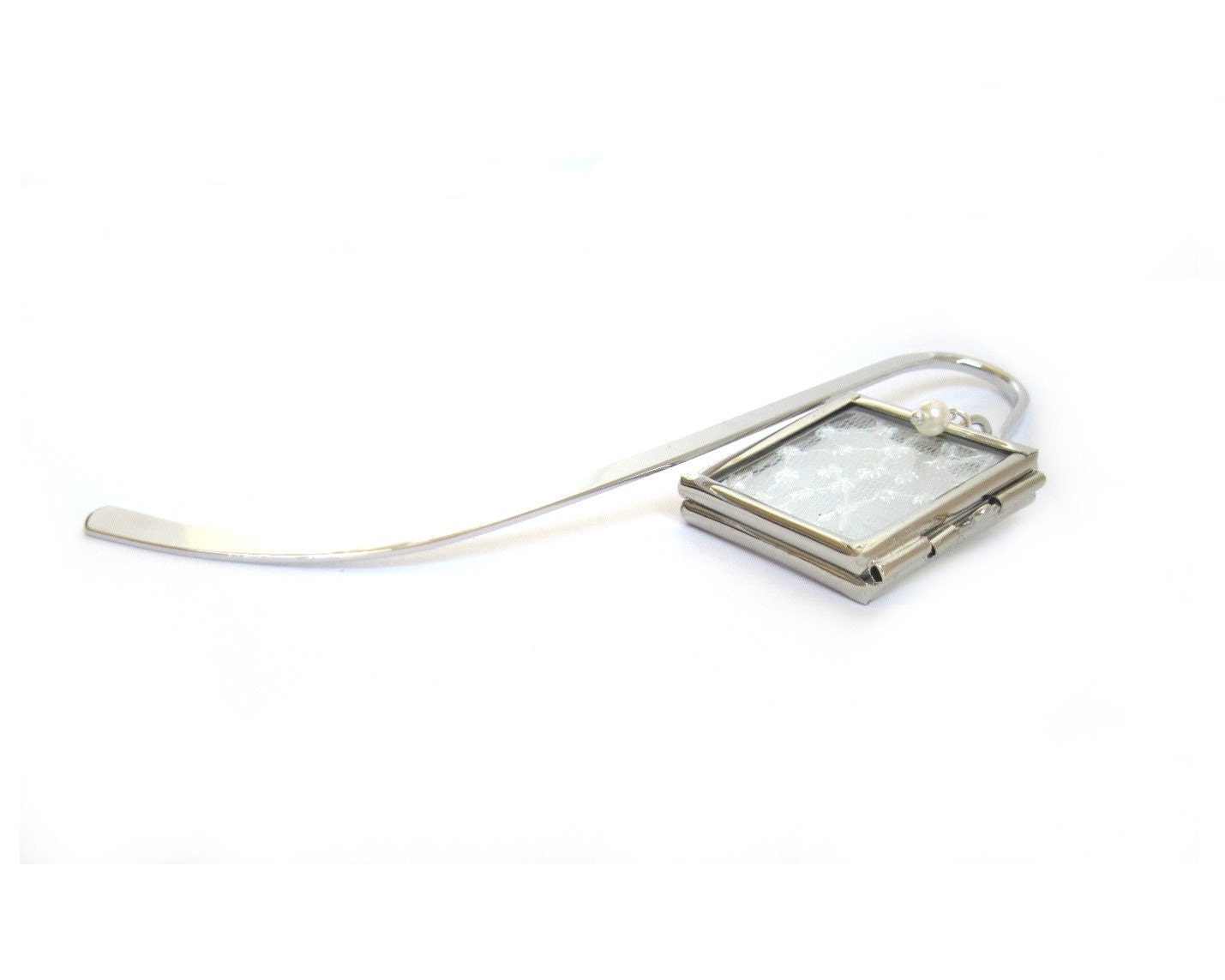 Wedding  KEEPSAKE Locket Bridal GOWN and Wedding PHOTO Bookmark, Wedding Favor, Featured On Etsy's Front Page