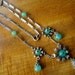 Art Deco Necklace Czech Green Beads 1920's 1930's