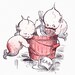 Kewpie Mermaid Fairies MerKewps Repro Greeting Card Rosie O'Neil