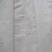 Beautiful Antique French Embroidered Scalloped Edge Sheet With YL Mono