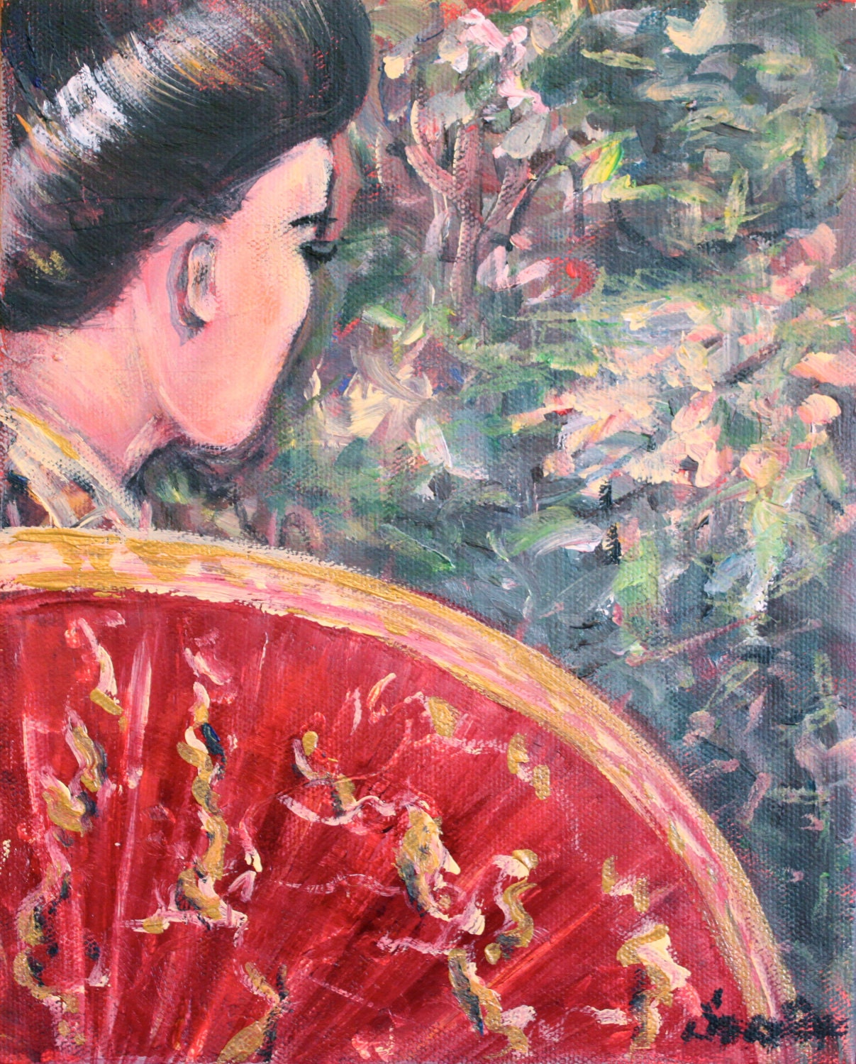 GeishaPainting Art original painting