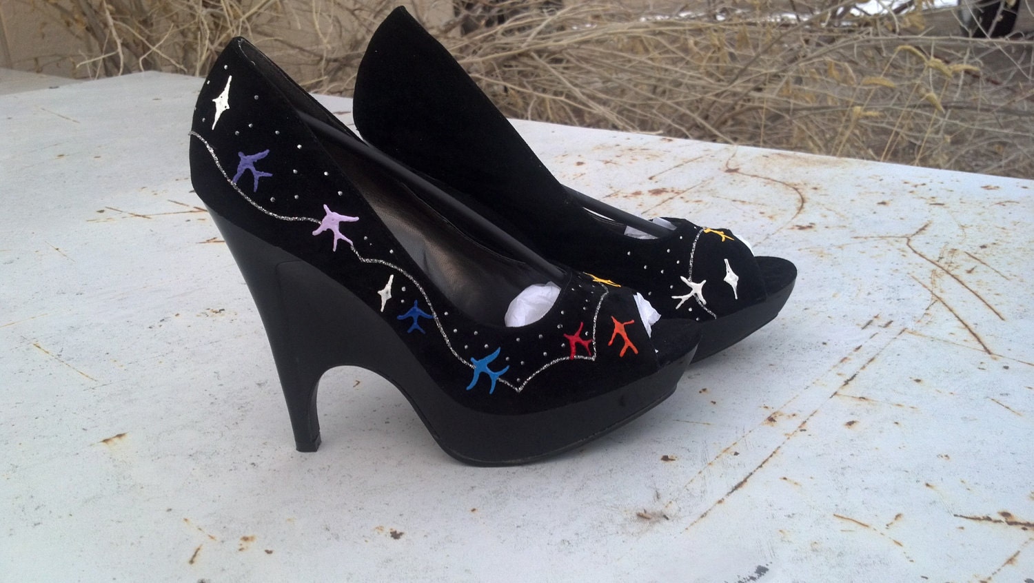 Rez Hoofz wedge Heels size 8