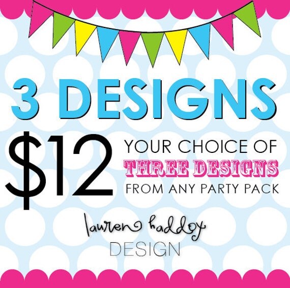 ANY 3 DESIGNS, your choice Il_570xn