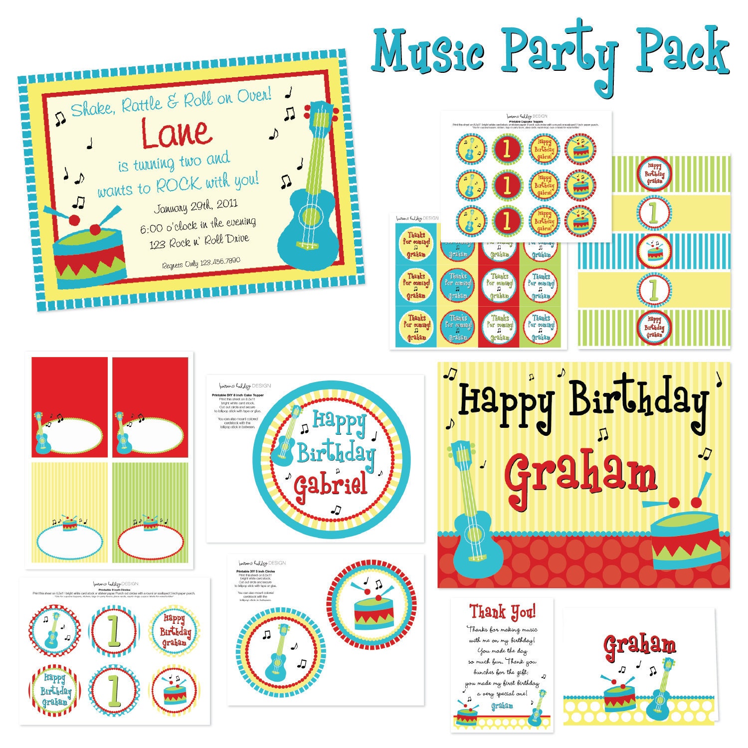 DIY Music Party Package Il_570xn