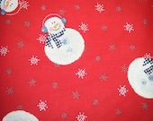 Christmas Fabric: Snowman