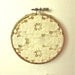 instant collection of vintage crochet doilies in embroidery hoops