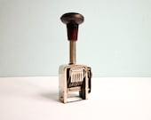 Vintage Numbering Machine Stamp Office Desk Accessory Industrial Decor
