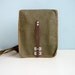 Vintage military messenger bag green canvas deadstock