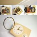 Vintage Kitchen Wall Clock with timer porcelain ceramic 50s 60s