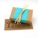 Ceramic Pendant with Recycled Glass - Slim Drop Necklace in Cottage Breeze - FREE SHIPPING