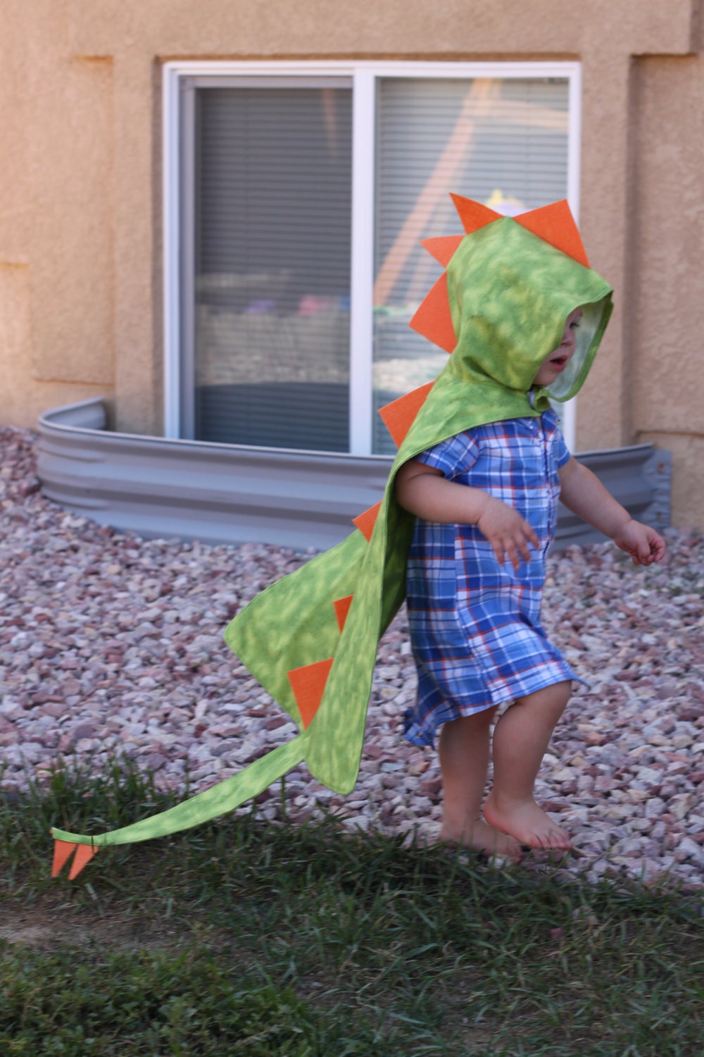Dino Cape with Hood - Dinosaur Costume - By MaukyJo