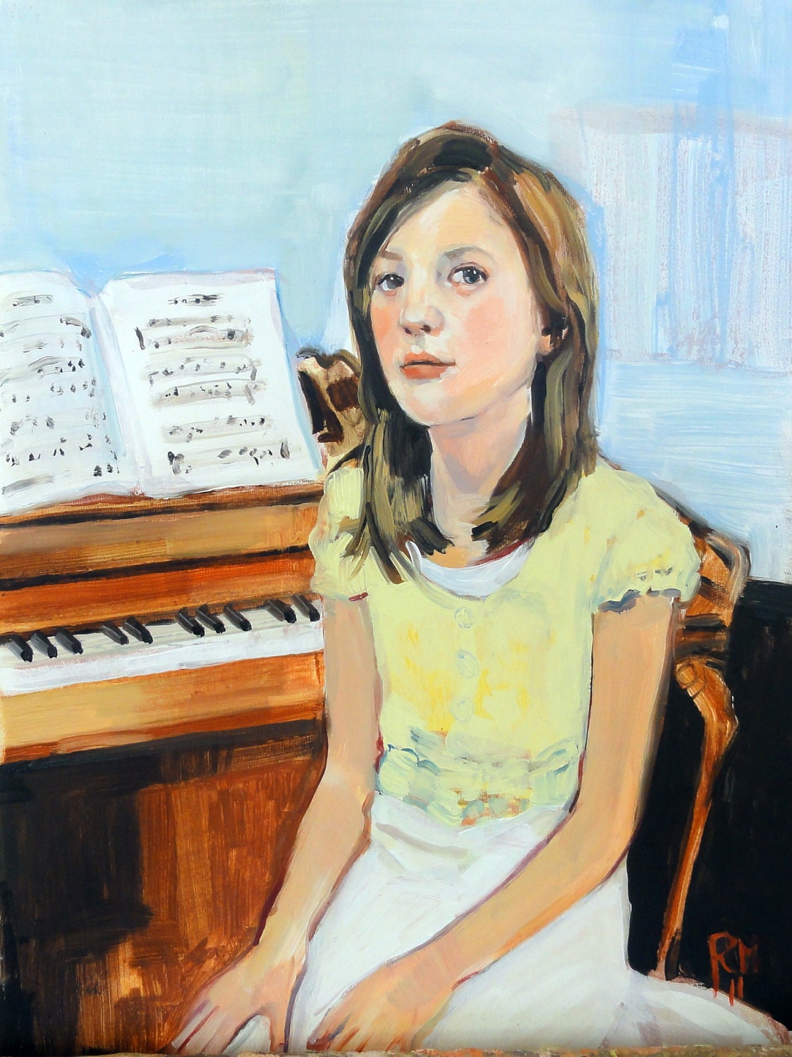 commissioned portrait in oil