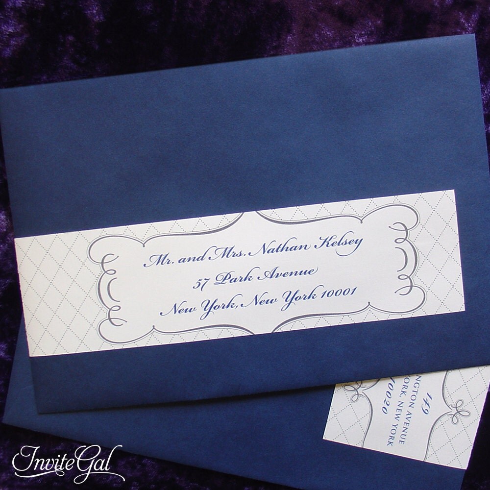 Items similar to Custom Modern Chic Personalized Envelope Label Wraps