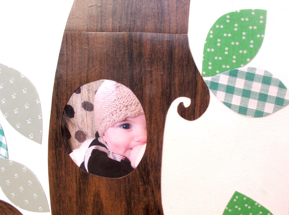 family tree - magnetic wall art (not vinyl) - woodgrain, green, fabric, whiteboard