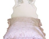 Shabby wooden Pet Bed w/glass feet Chic For Dog Or Cat