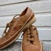 cognac leather shoes - vintage