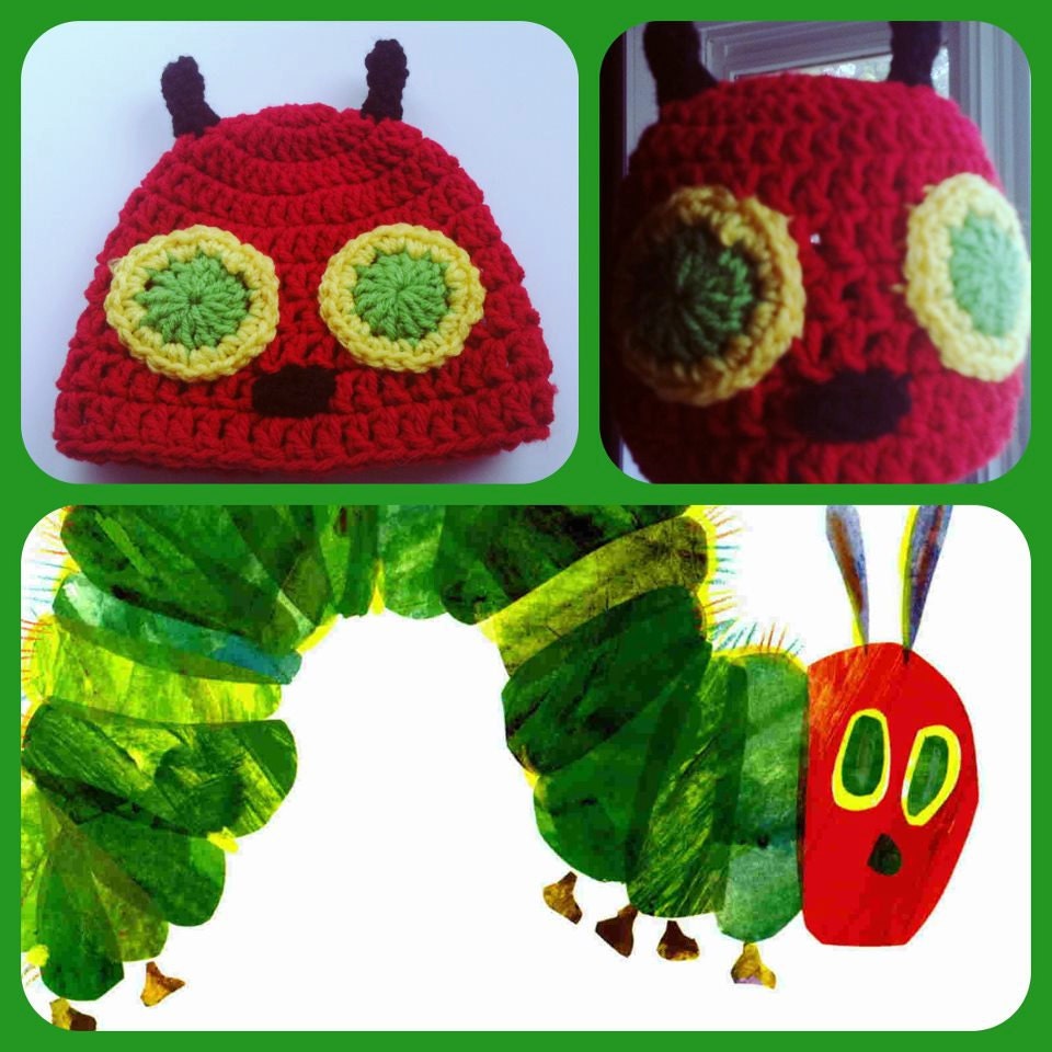 RTS NEWBORN 0 to 3 Months Caterpillar Baby Hat