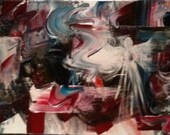 Peace In The Storm Angel original abstract painting