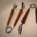 pair of (2) mod tortoise bakelite tongs for your mad men bar