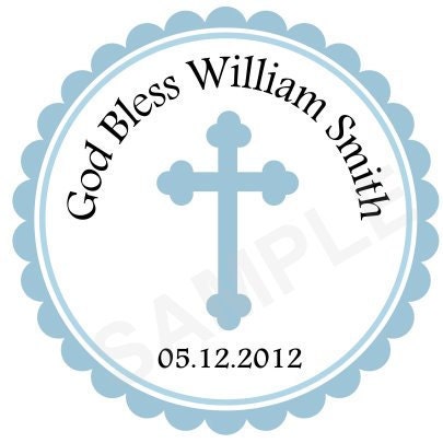 Baptism Personalized Stickers Communion by treasuredmoments2000