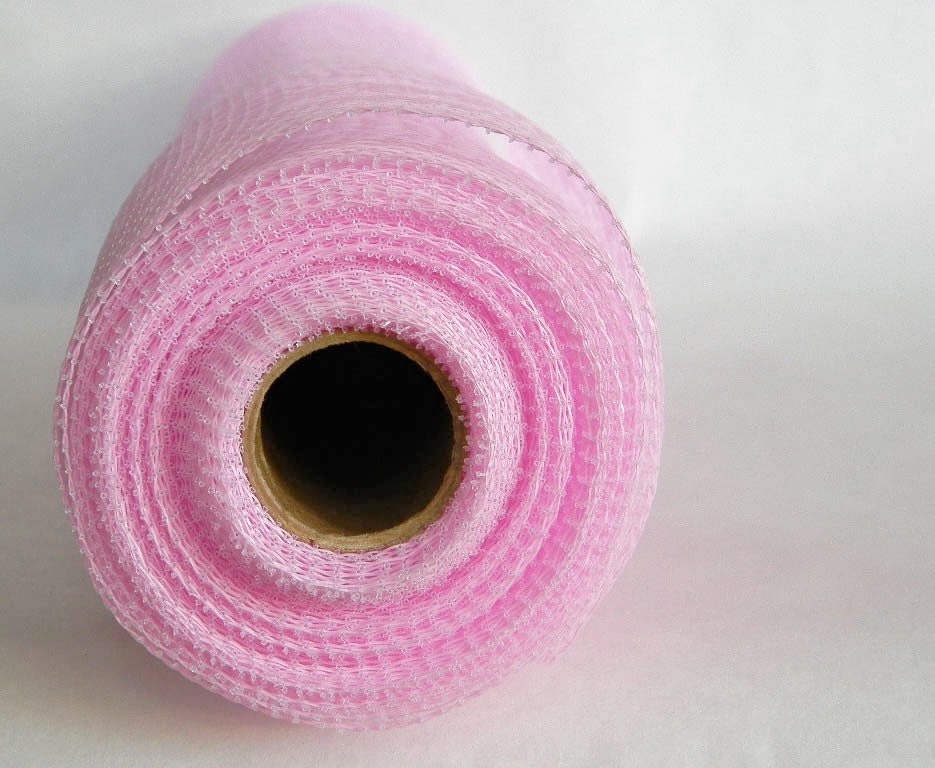 PINK Deco Mesh Roll 21in x 10yds. Geo Mesh, Deco Mesh, decorative mesh for wreaths and decorating