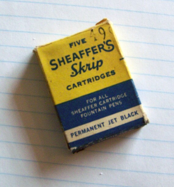 Vintage Sheaffer's Skrip Fountain Pen Cartridges by SydVintage