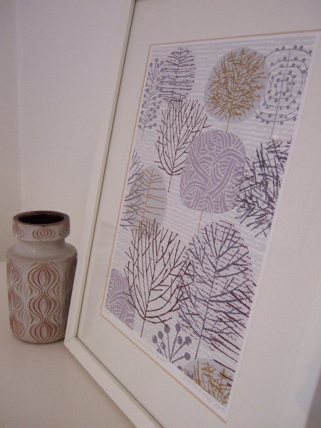 I Love Winter Trees, limited edition giclee print