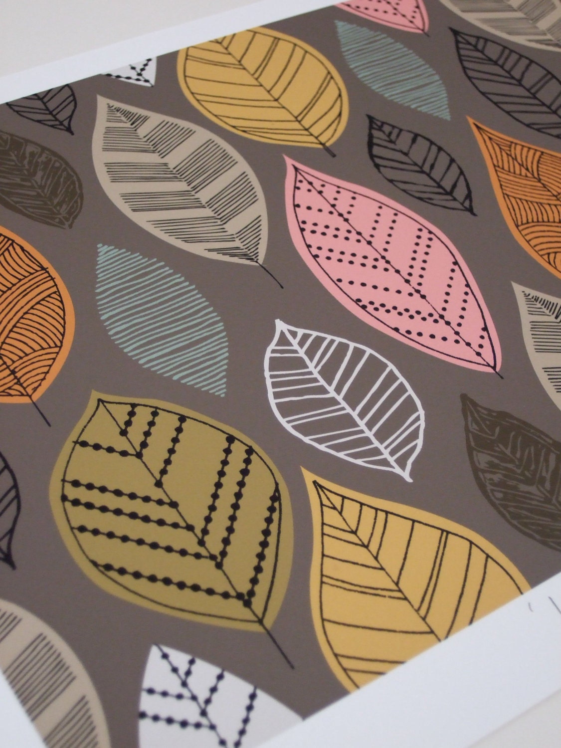 I Love Leaves, limited edition giclee print