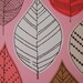 Autumn Leaves Pink, limited edition giclee print