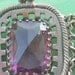 Victorian Amethyst Glass Festoon Necklace