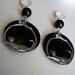 Reserved for Idea. Cat&Mous Earrings with black Onyx