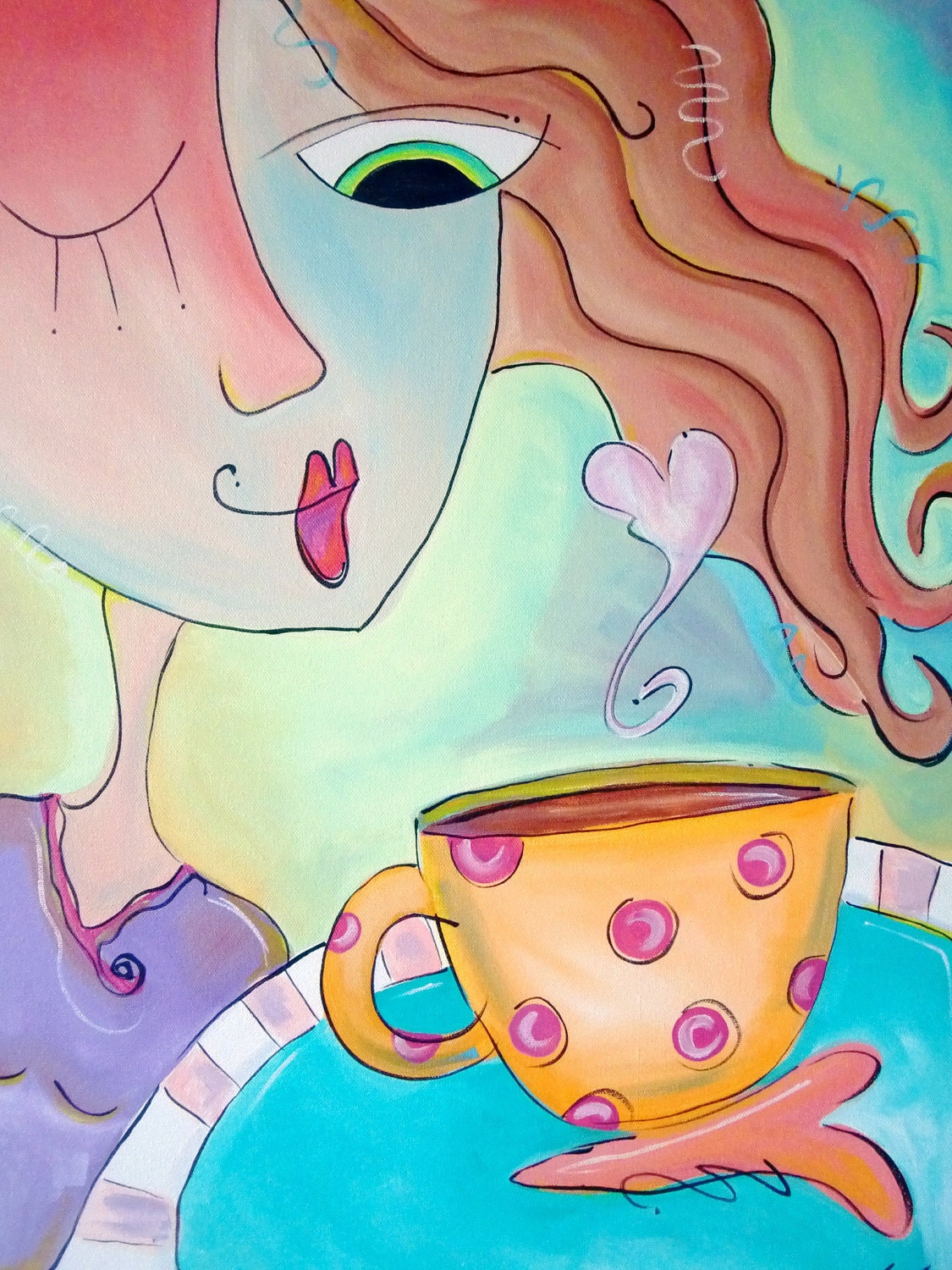 Original Painting -"Good Morning Coffee"