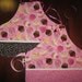 RESERVED for SherryDuncan, Set of 2 Matching Cupcake Aprons, Available with matching doll aprons for additional charge