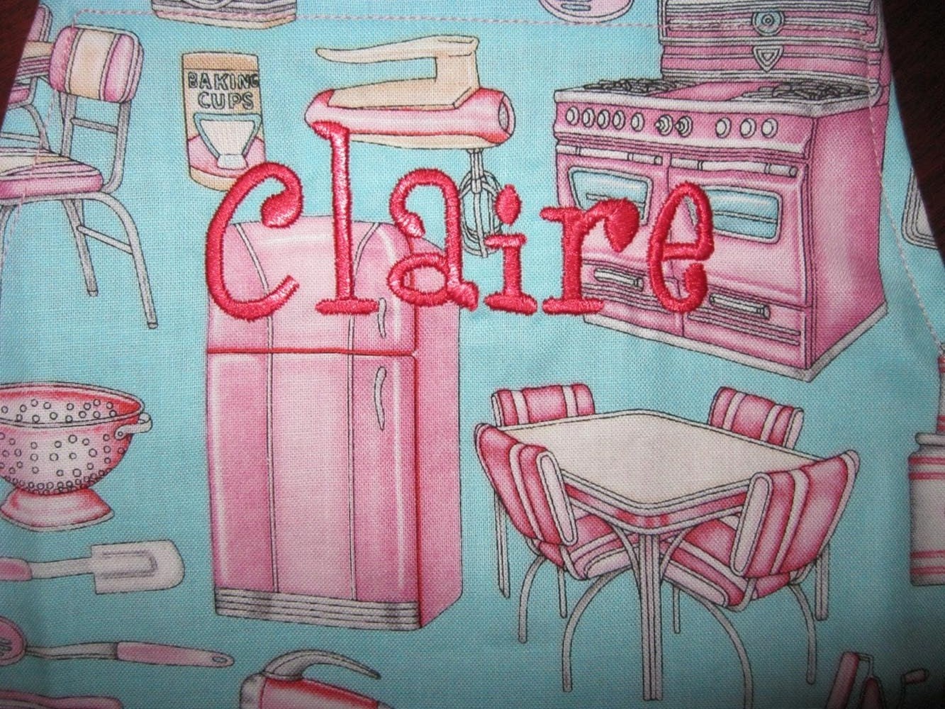 Any 1 Custom Embroidered NAMES, apron not included