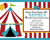 Circus Theme Birthday Party Invitation Il_170x135