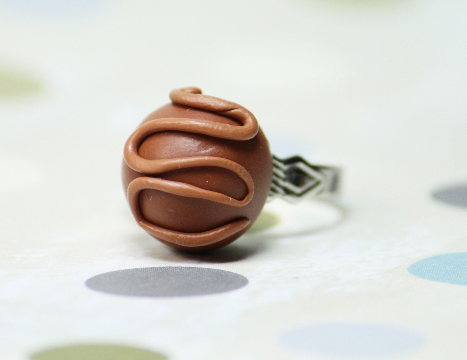 Chocolate Truffle Adjustable Ring