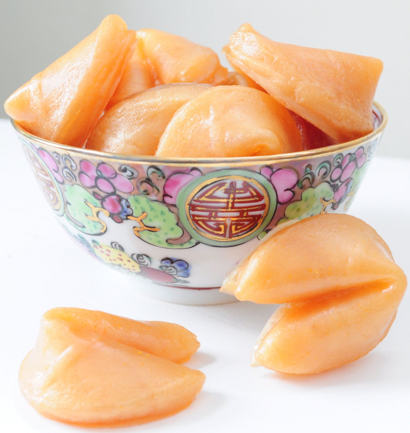 Fortune Cookies Soap in take out box - food soap - lucky soap - scented Vanilla Amaretto