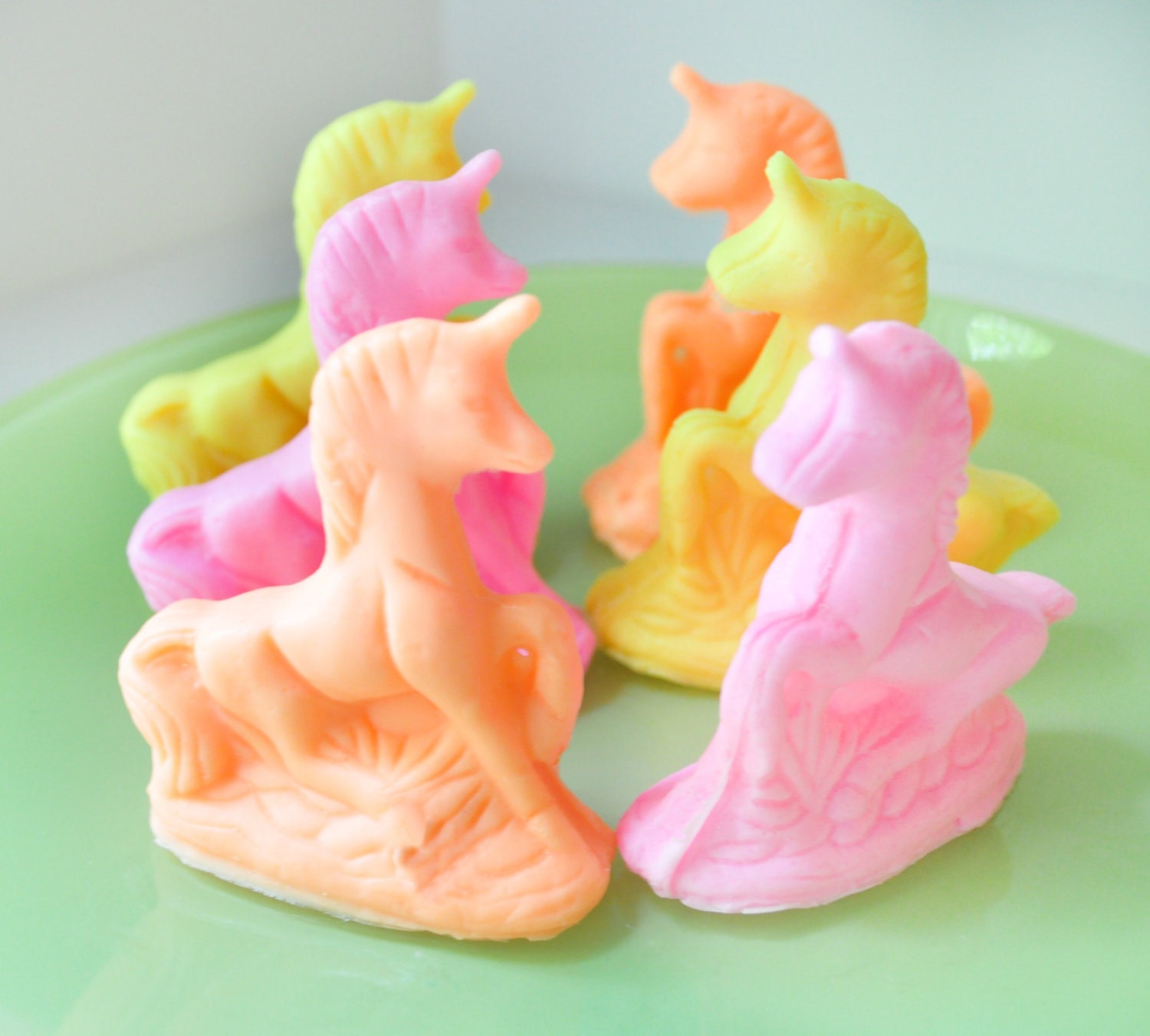 Tiny Unicorn Soaps - Pink Berry Lime scented - Magical Horse soap - Vegan Soap - novelty soap