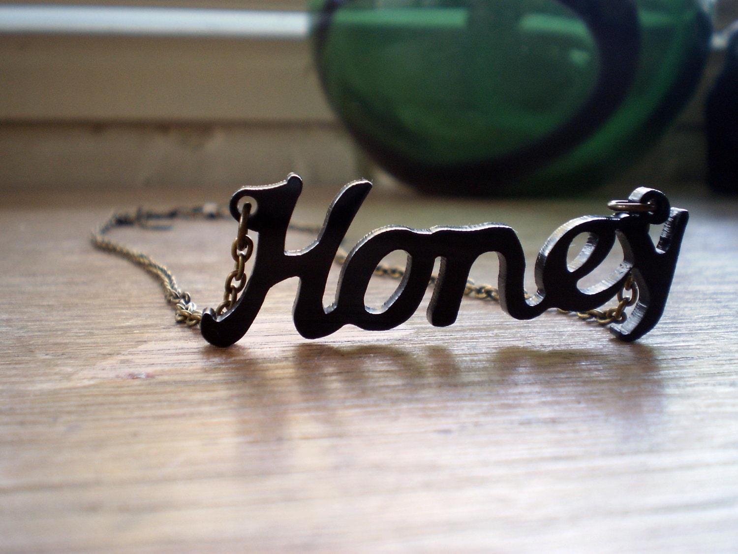 sweet as 'honey' necklace