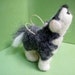 Siberian Husky Felted Wool Dog - NEW for 2012
