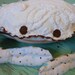 Crab Pillow Chenille and Stripes Under the Sea Nautical Baby Boy's Nursery by searchnrescue2