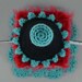Clown Box crocheted painting/sculpture - PRICE REDUCED