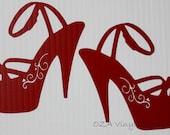 High heels vinyl wall decals
