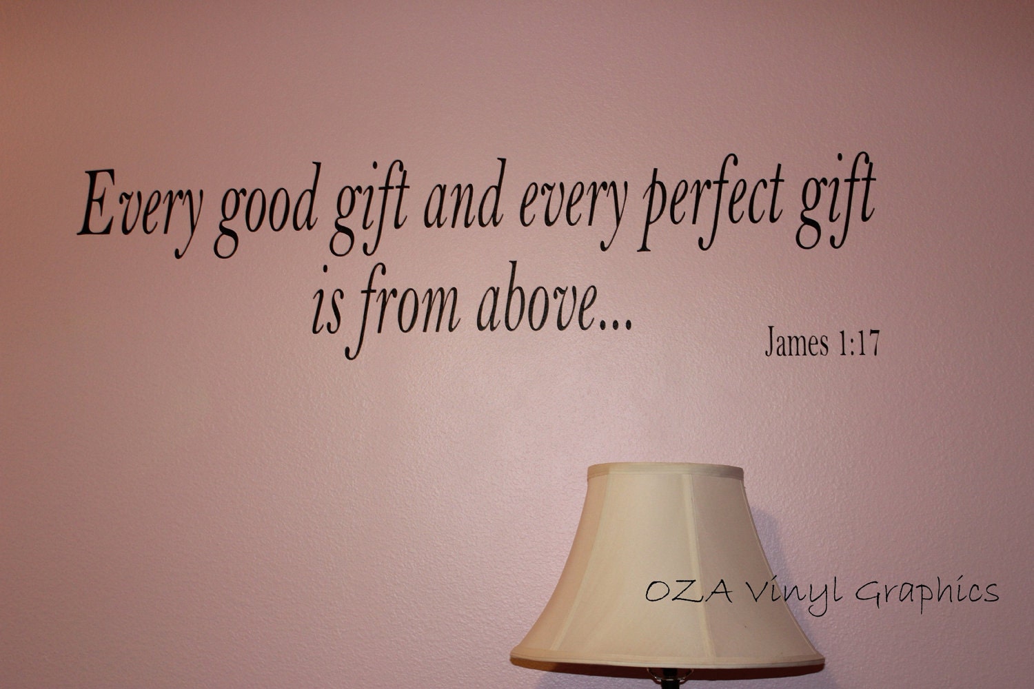 Vinyl Wall Words Bible Verse James 1:17 KJV