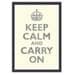 S A L E // Keep Calm and Carry On in Vanilla 13x19 print