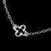 Silver Clover Necklace in Sterling Silver, Pendant Necklace