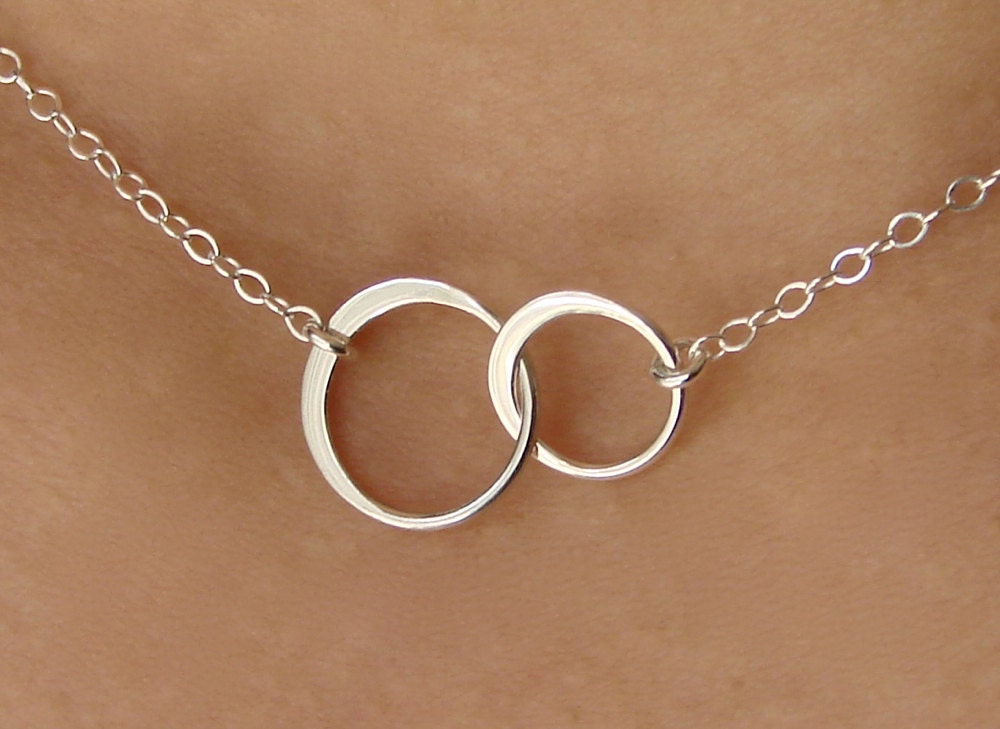 Forever Linked Together Small Circles in Sterling Silver