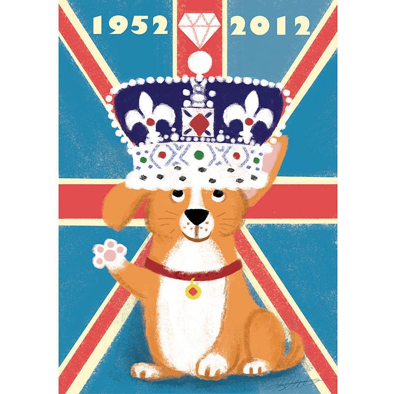 Corgi Diamond Jubilee tote bag