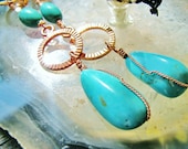 Earrings Blue Nevada turquoise earrings . immediate shipment