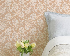 Wall Stencil Large Allover Brocade for Wall Decor and More
